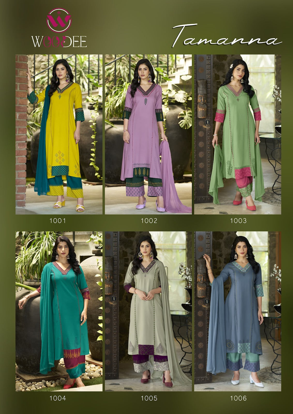 Tamanna Woodee Premium Rayon Readymade Pant Style Suits Wholesale Price