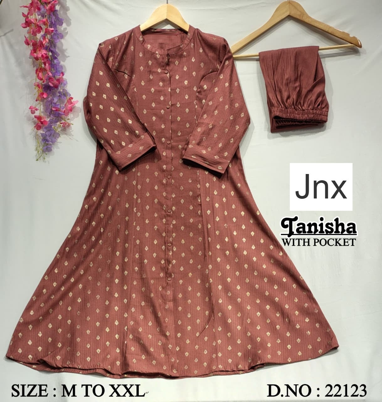 Tanisha Jnx Berlin Kurti Pant Set Wholesale Price