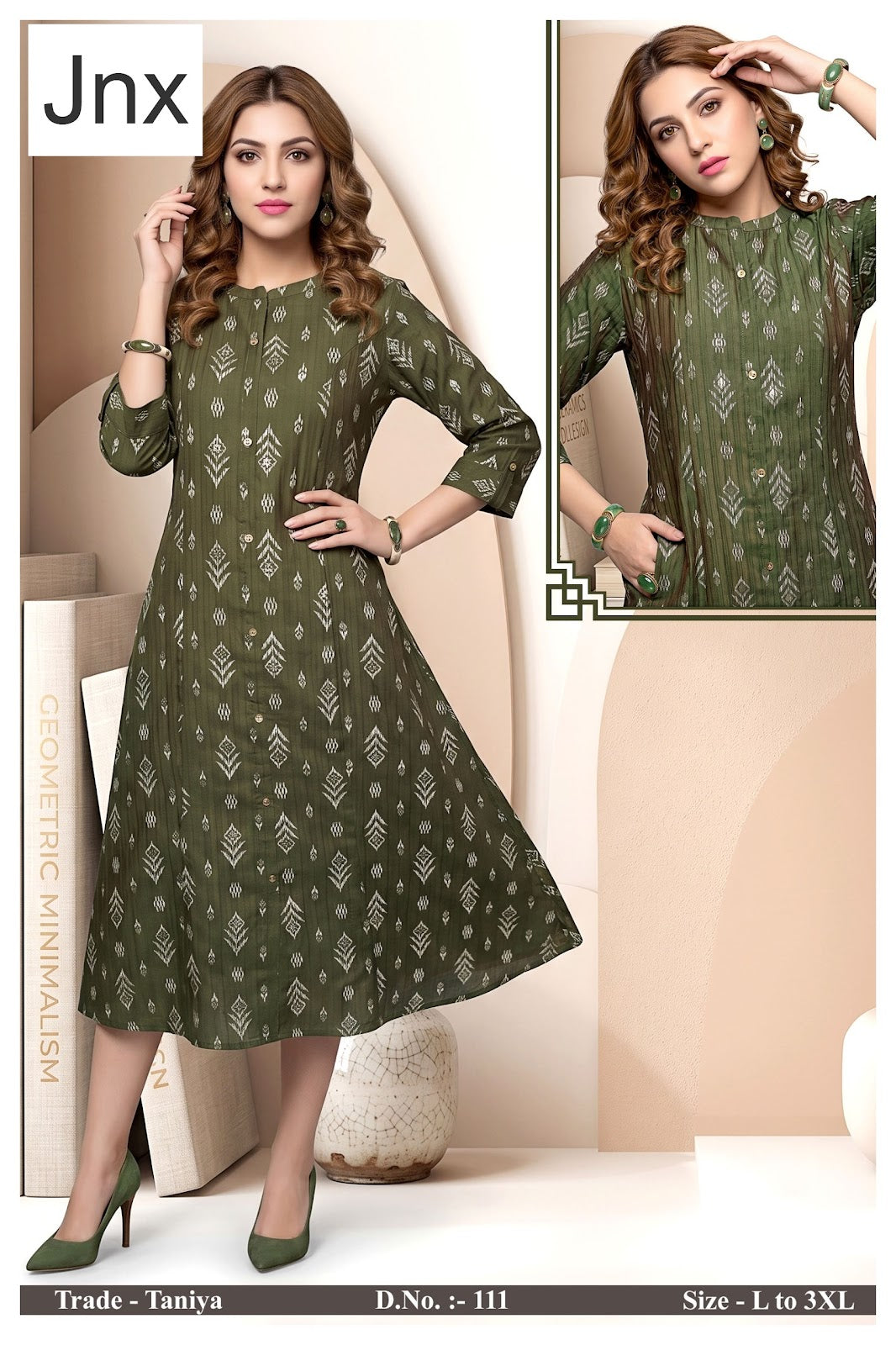 Taniya Jnx A-Line Kurti Exporter Ahmedabad