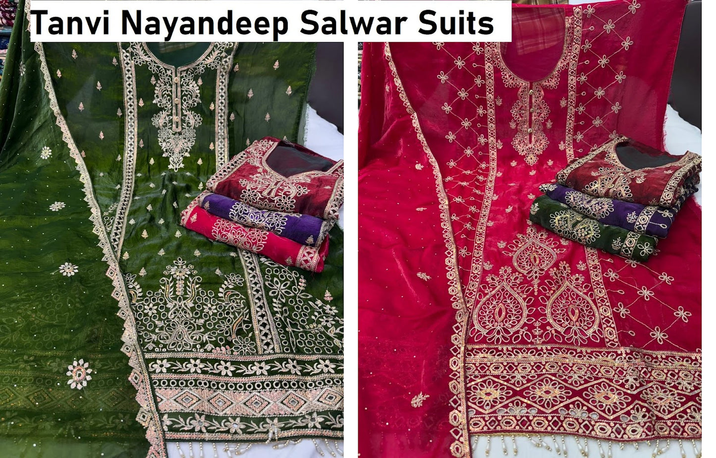 Tanvi Nayandeep Satin Salwar Suits Exporter Gujarat