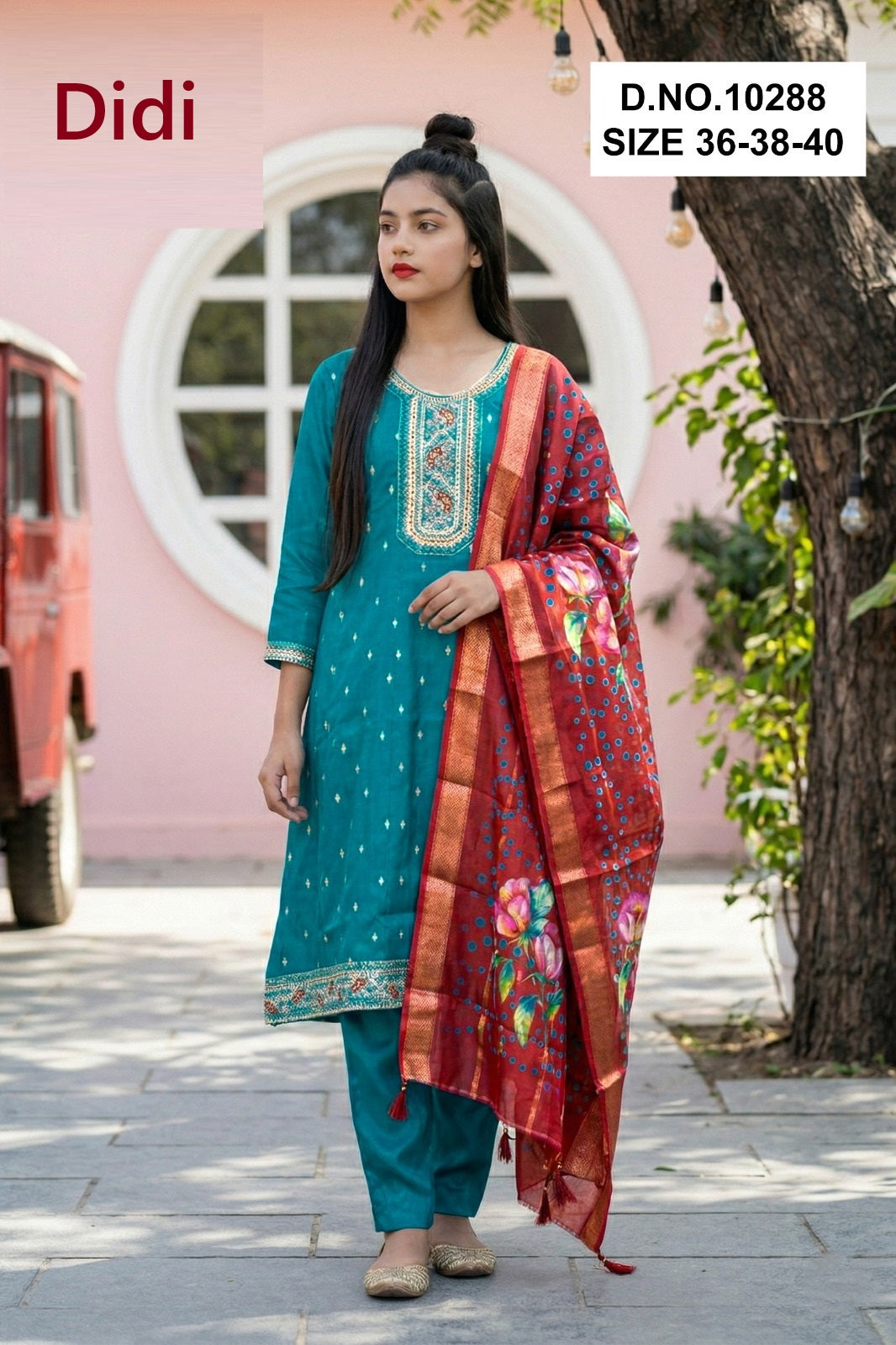 Tanvikaa 6 Dn 10288 Didi Roman Girls Readymade Anarkali Suits Supplier Gujarat