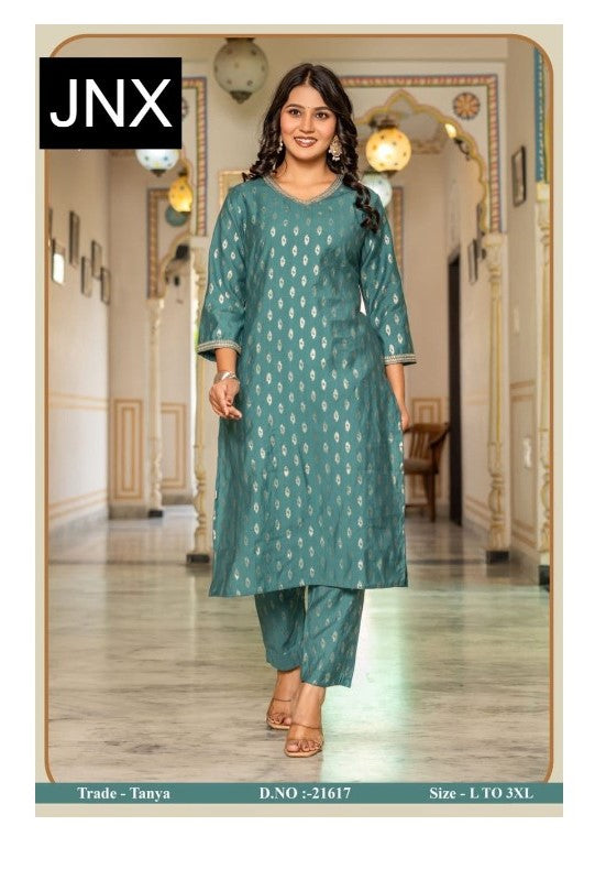 Tanya 221225 Jnx Vatican Kurti Pant Set Exporter