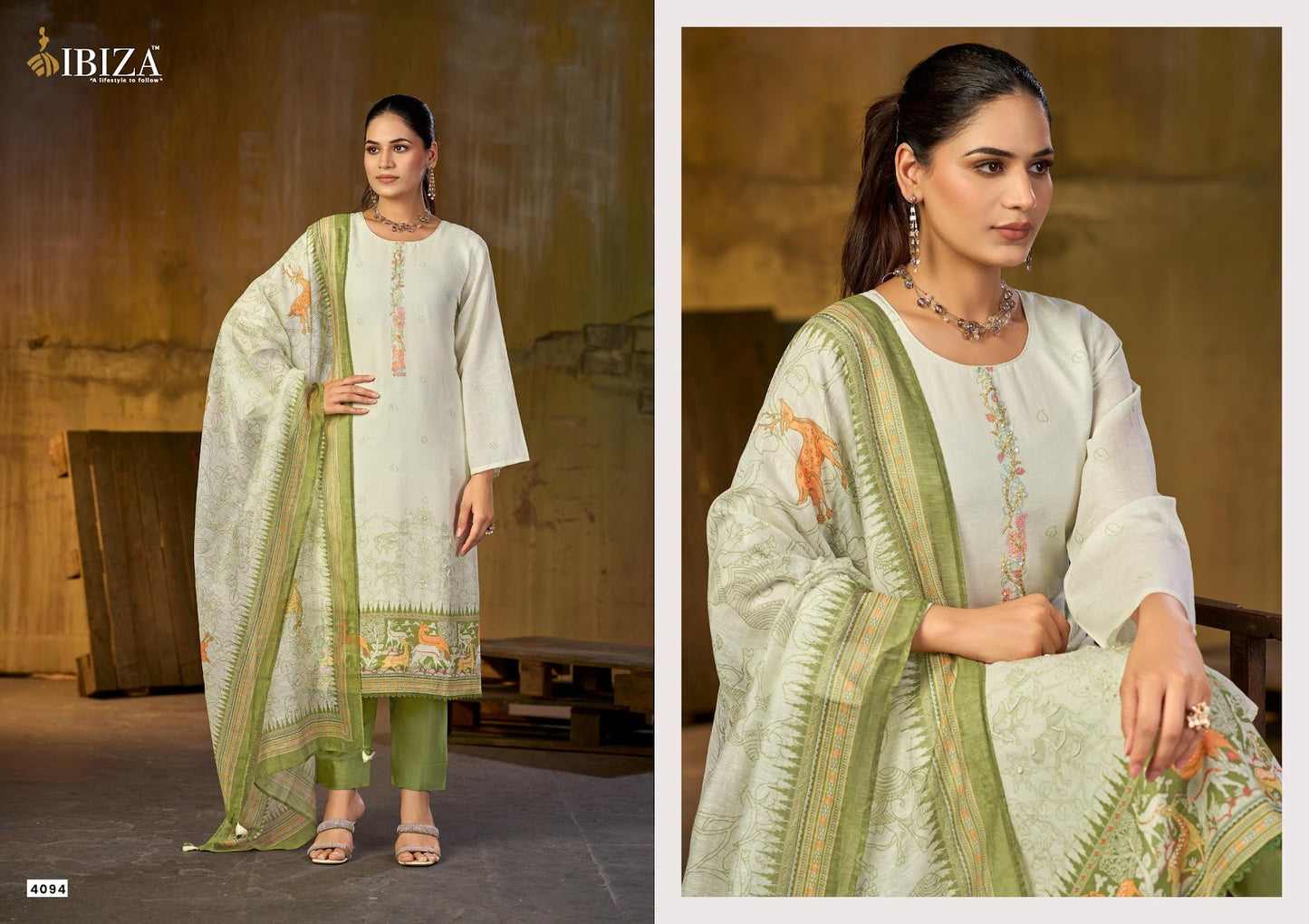 Tanzeela Ibiza Lilen Pant Style Suits Wholesaler Gujarat