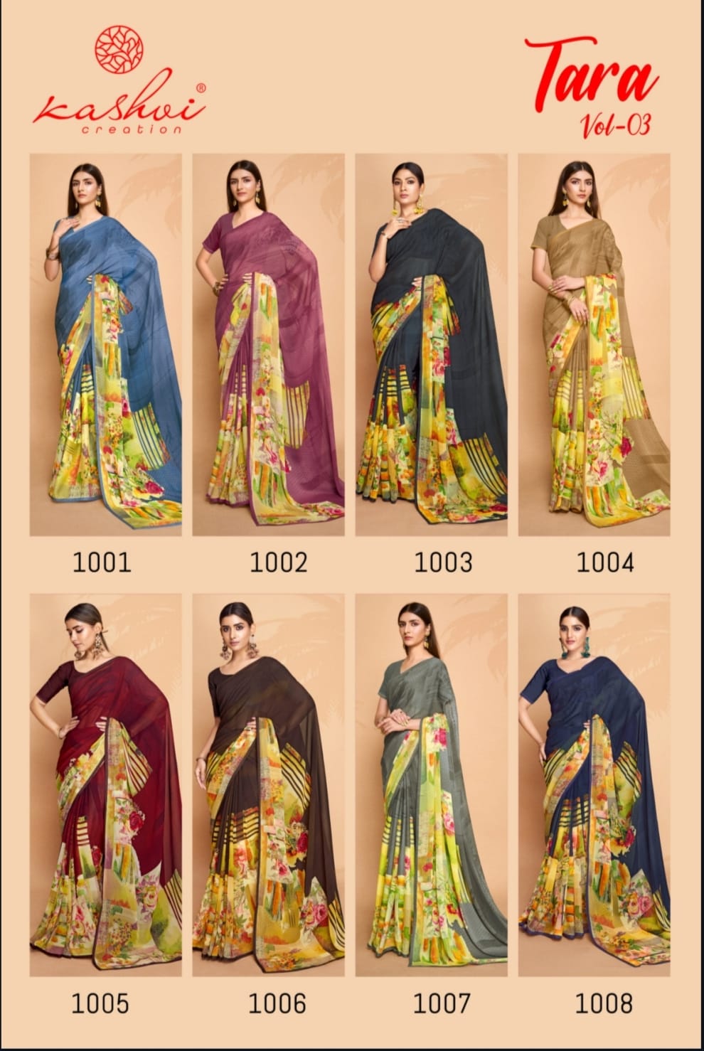 Tara Vol 3 Kashvi Creation Sarees Wholesaler Gujarat