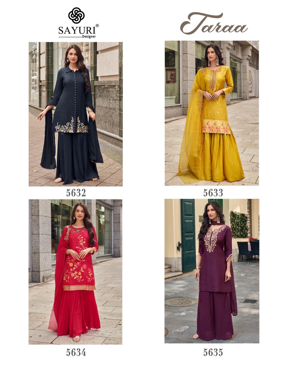 Taraa Sayuri Readymade Sharara Suits Exporter Gujarat