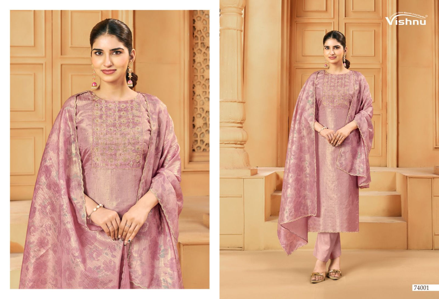 Tarana Vishnu Impex Silk Pant Style Suits Manufacturer Ahmedabad