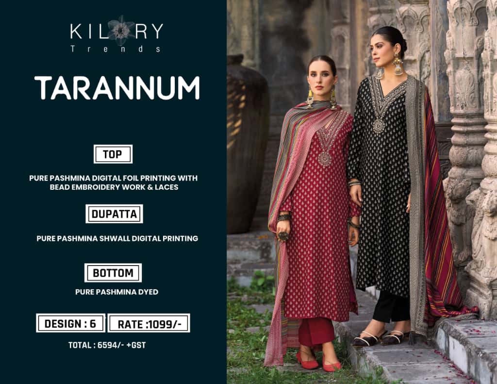 Tarannum Kilory Pashmina Suits Exporter