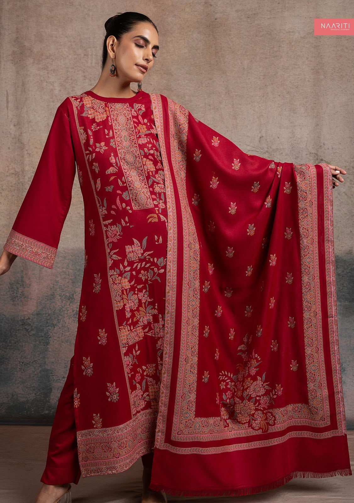 Taskeen Naariti Pashmina Suits Wholesaler