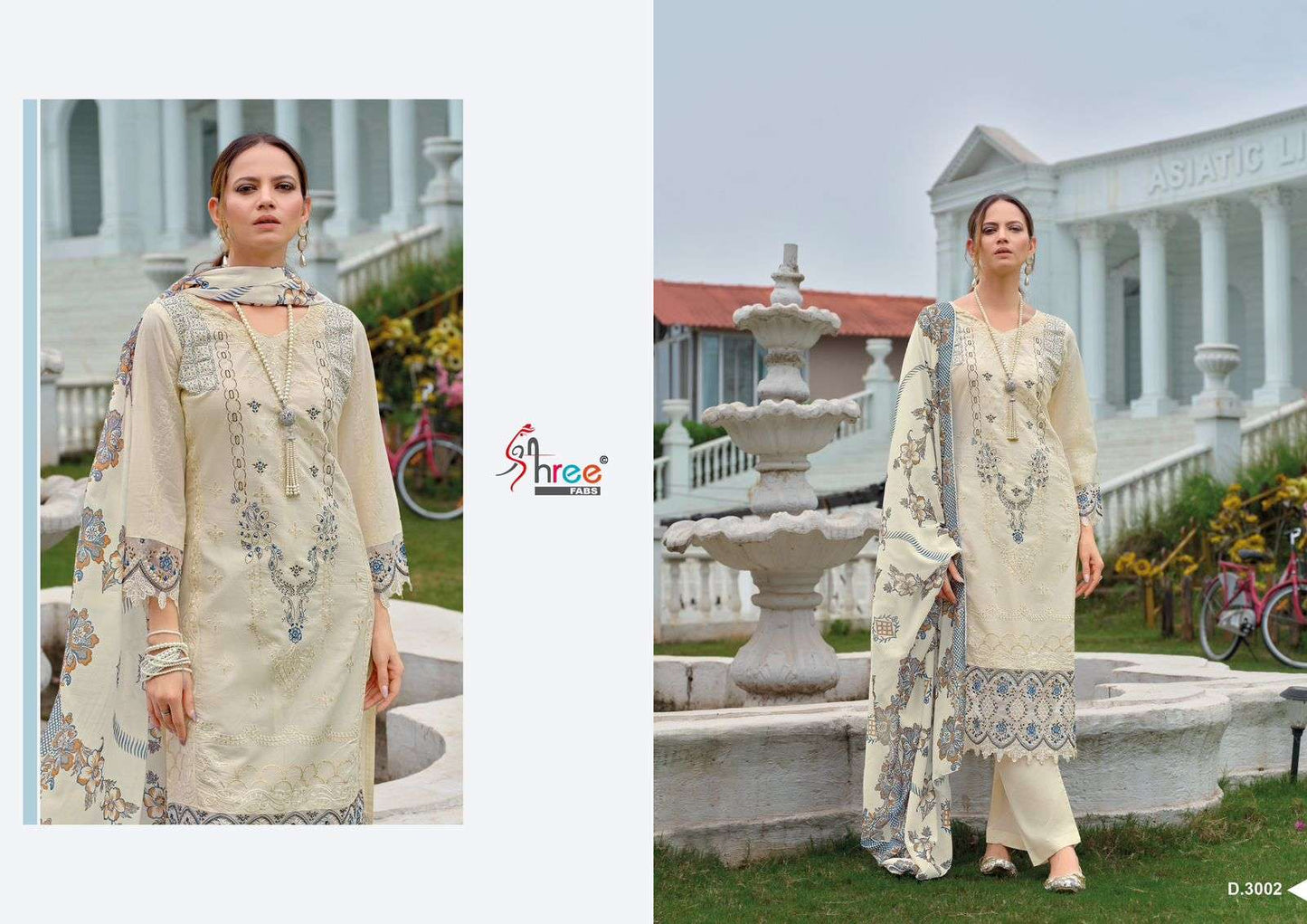 Tasrif Vol 3 Premium Lawn Collection Shree Fabs Cotton Karachi Salwar Suits Wholesale Price