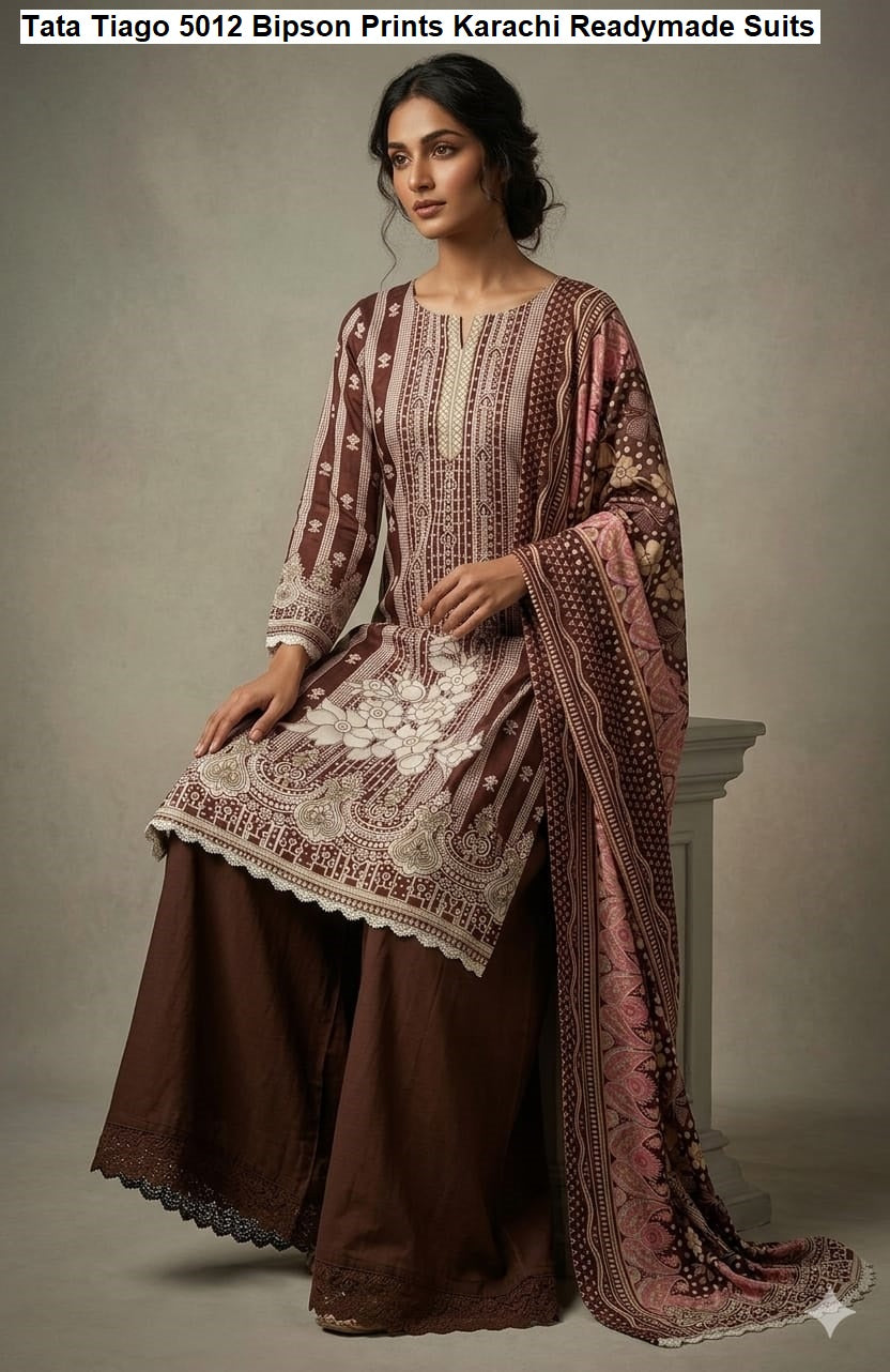Tata Tiago 5012 Bipson Prints Cotton Karachi Readymade Suits Manufacturer Ahmedabad