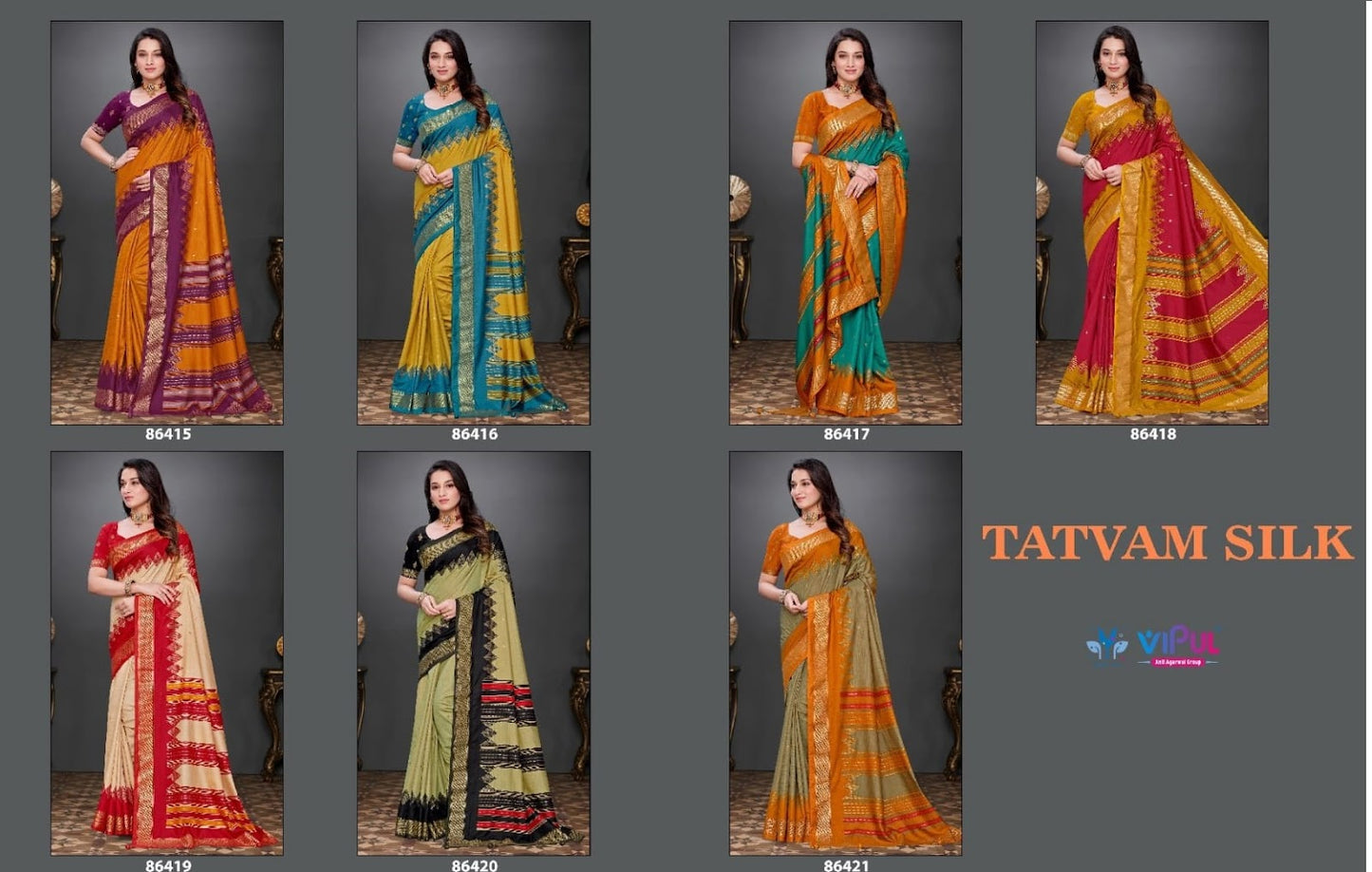Tatvam Silk Vipul Soft Silk Sarees Exporter India