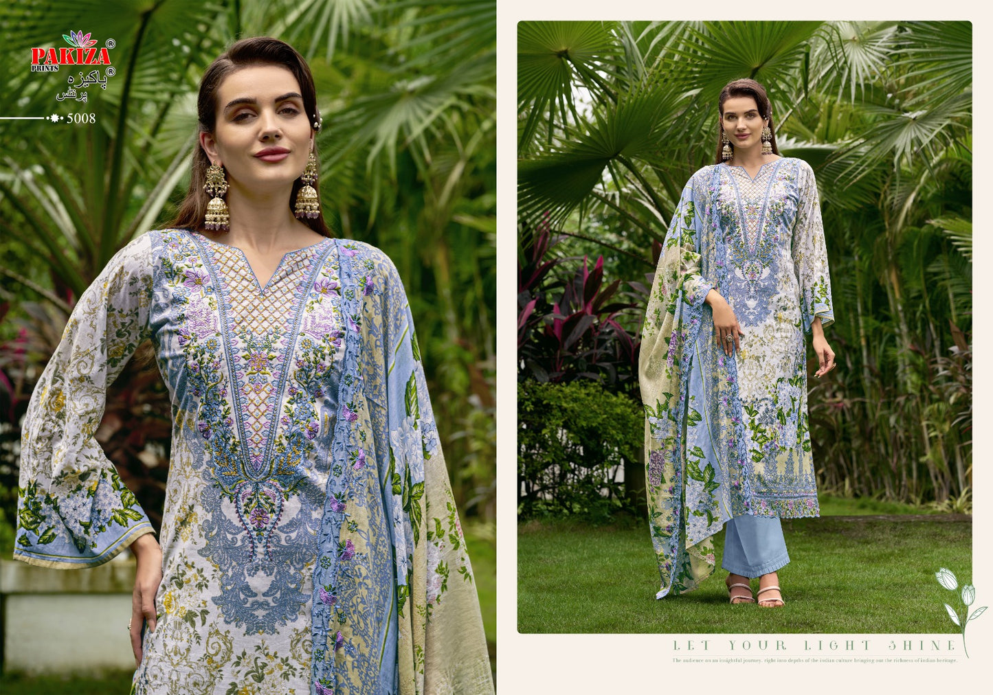 Tawakkal Vol 5 Pakiza Prints Lawn Cotton Karachi Salwar Suits Manufacturer India