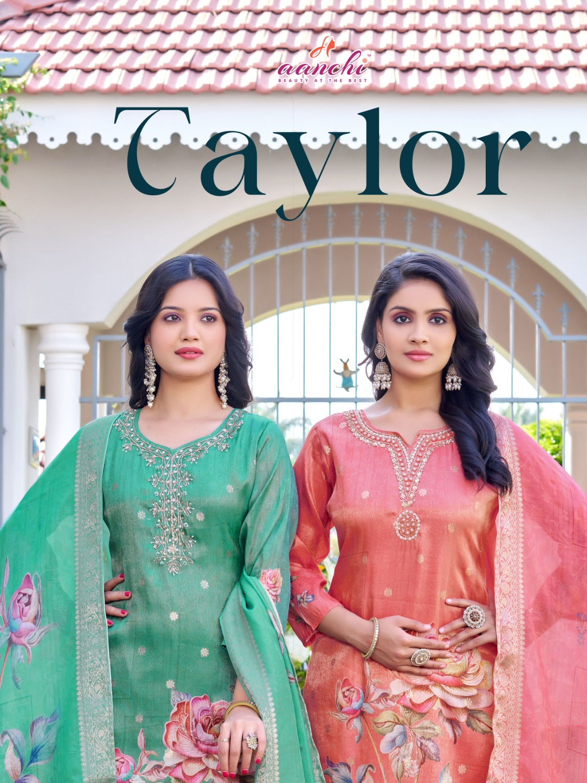Taylor Aanchi Simmer Readymade Pant Style Suits Wholesaler