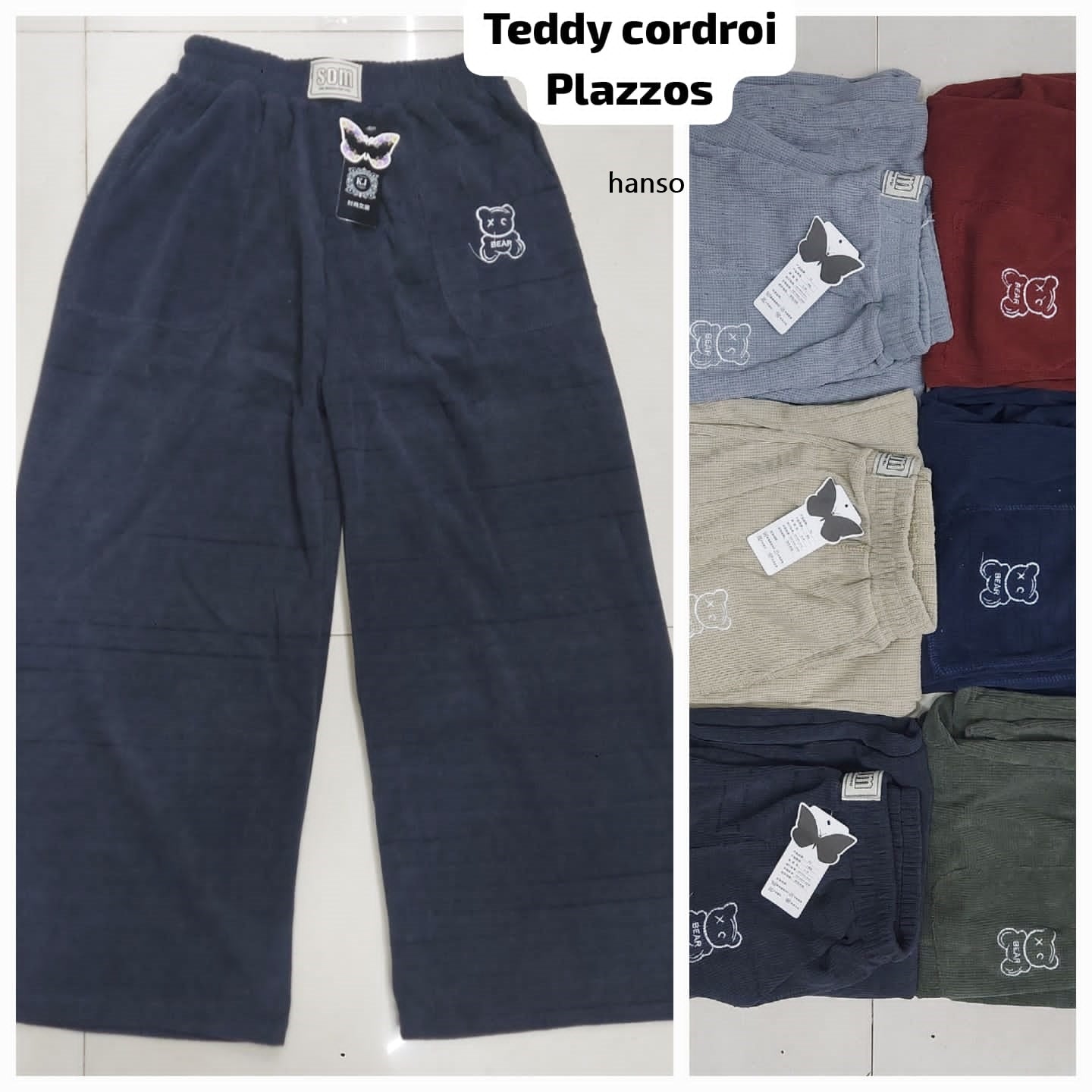 Teddy Cordroi Hanso Branded Palazzo Wholesaler Ahmedabad