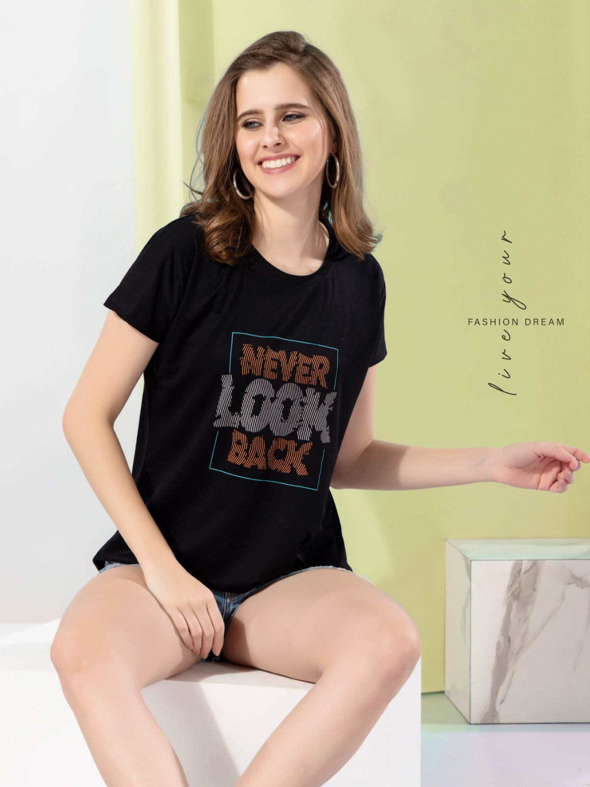 Tencil 021224 Lichi Women Tshirt Exporter India