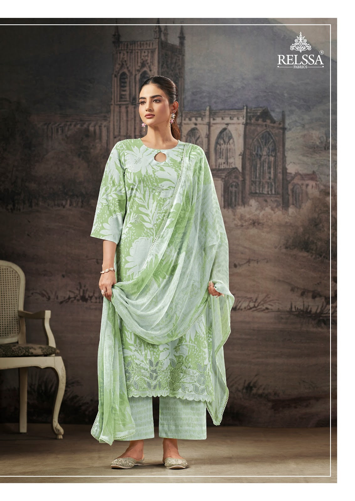 Terina Vol 3 Relssa Fabrics Cotton Lawn Pant Style Suits Wholesale Price