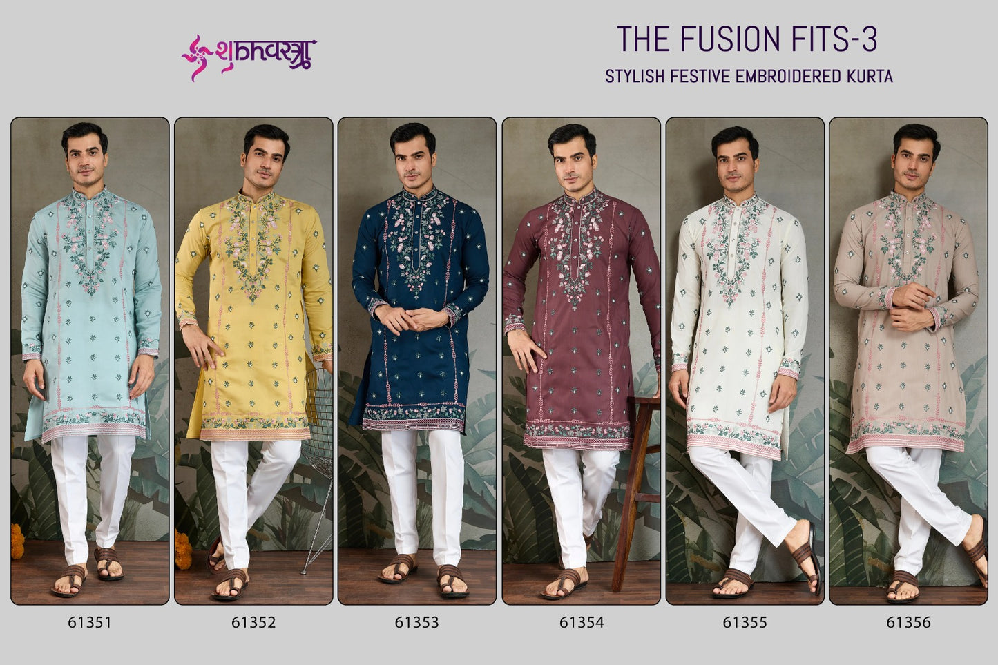 The Fusion Fits 3 Shubhvastra Viscose Silk Mens Kurta Wholesaler India