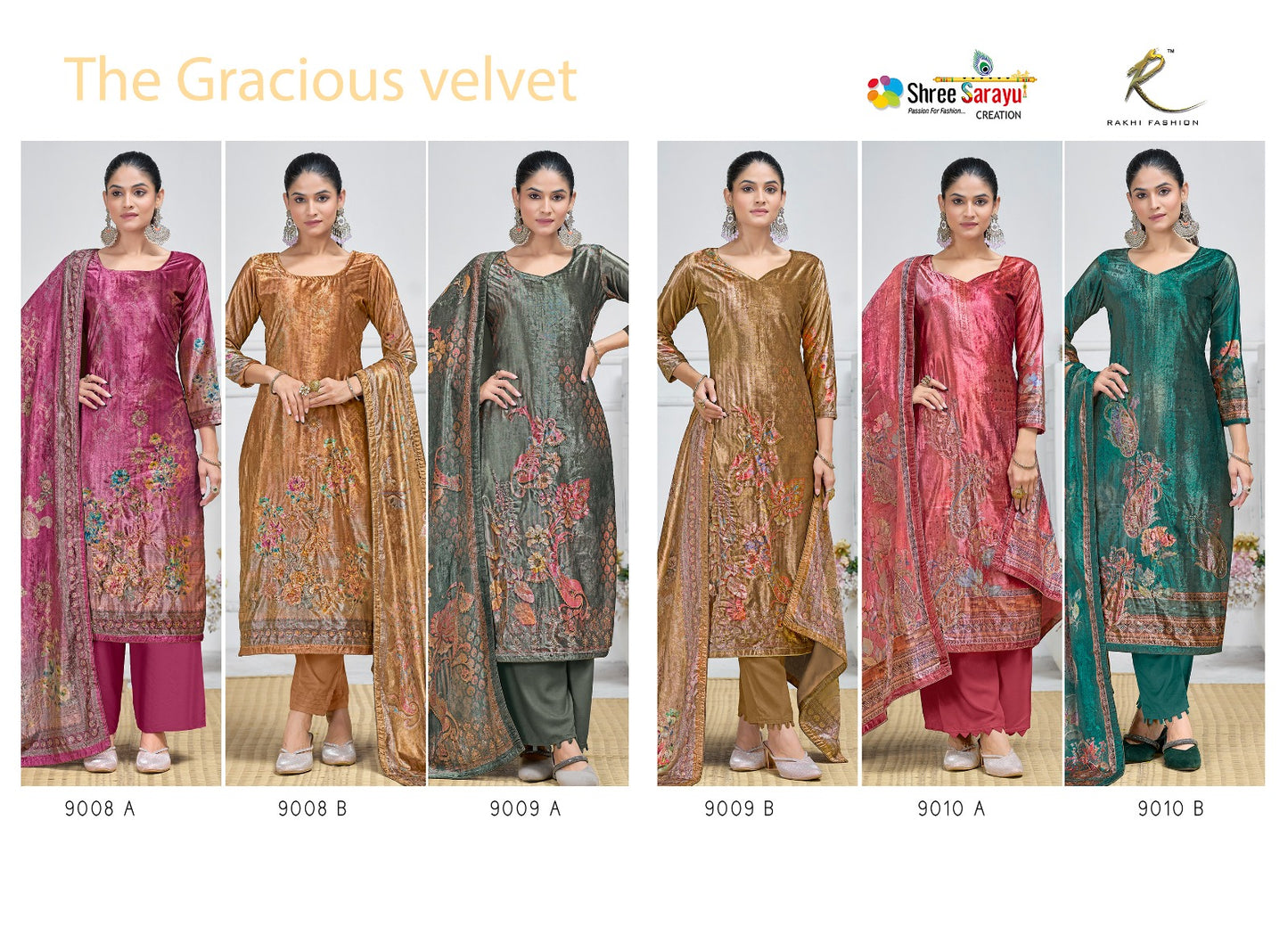 The Gracious Rakhi Fashion Pashmina Velvet Suits Manufacturer India