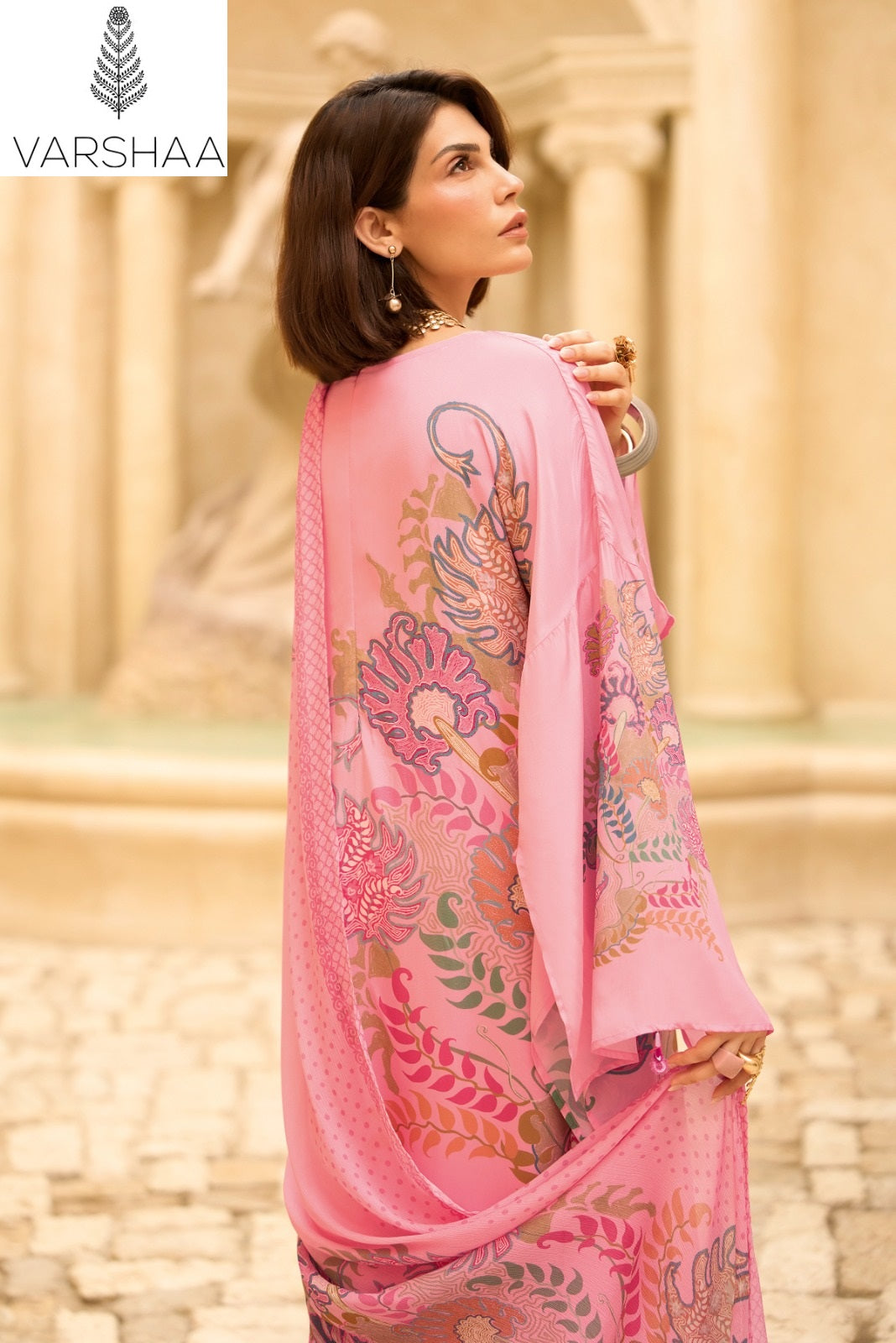 The Print Soulstar Varshaa Royal Silk Plazzo Style Suits Manufacturer India