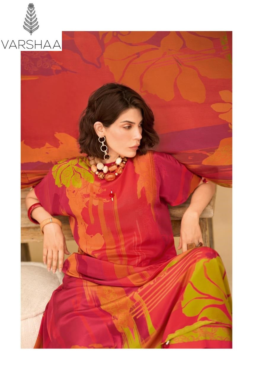 The Print Superstar Varshaa Silk Pant Style Suits Supplier