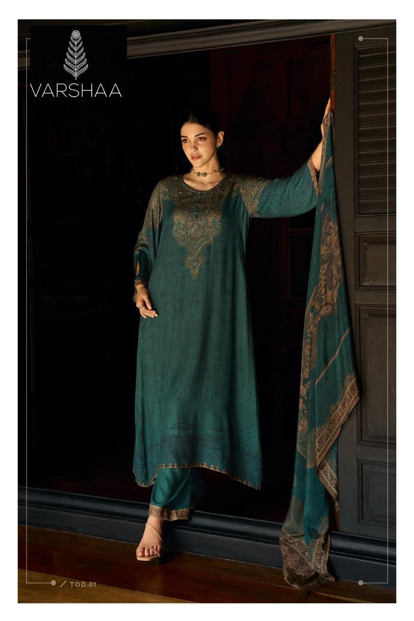 Thread Of Dawn Varshaa Pashmina Suits Supplier Ahmedabad