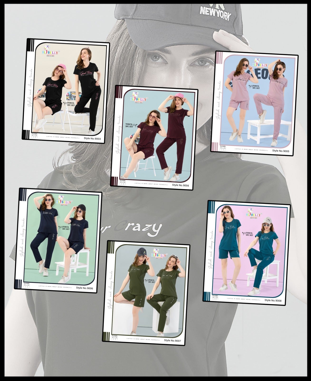Three Set Vol 638 Belly Tencil Shorts Pyjama Night Suits Supplier