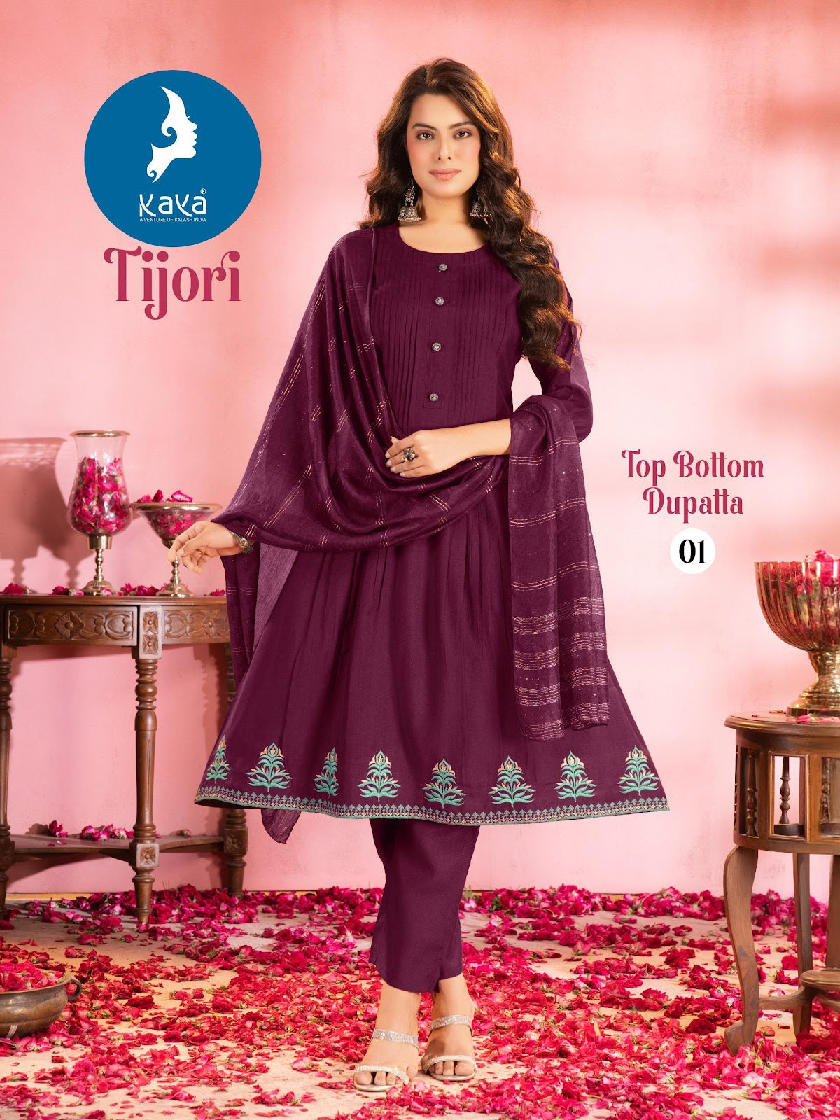 Tijori Kaya Vertican Readymade Anarkali Suits Exporter Gujarat
