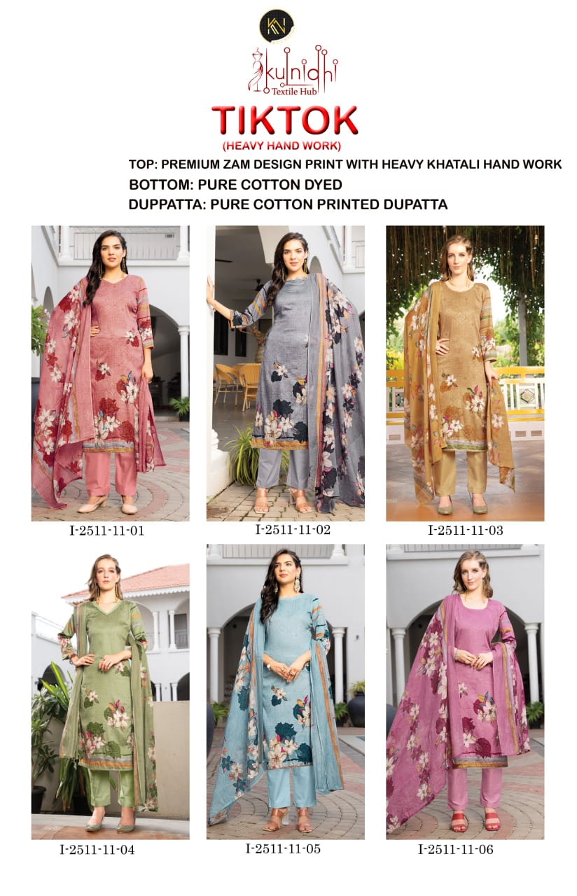 Tik Tok Kulnidhi Zam Pant Style Suits Supplier Ahmedabad