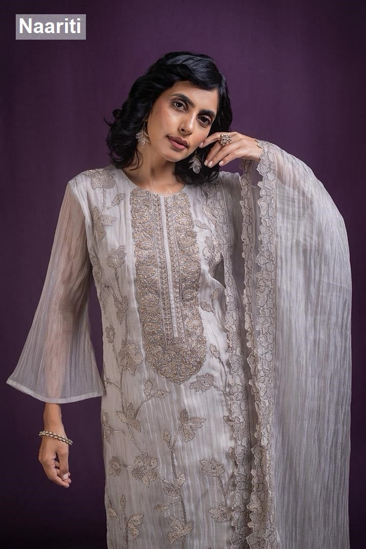 Tilnoor 2873 Naariti Banarasi Pant Style Suits Wholesaler Ahmedabad