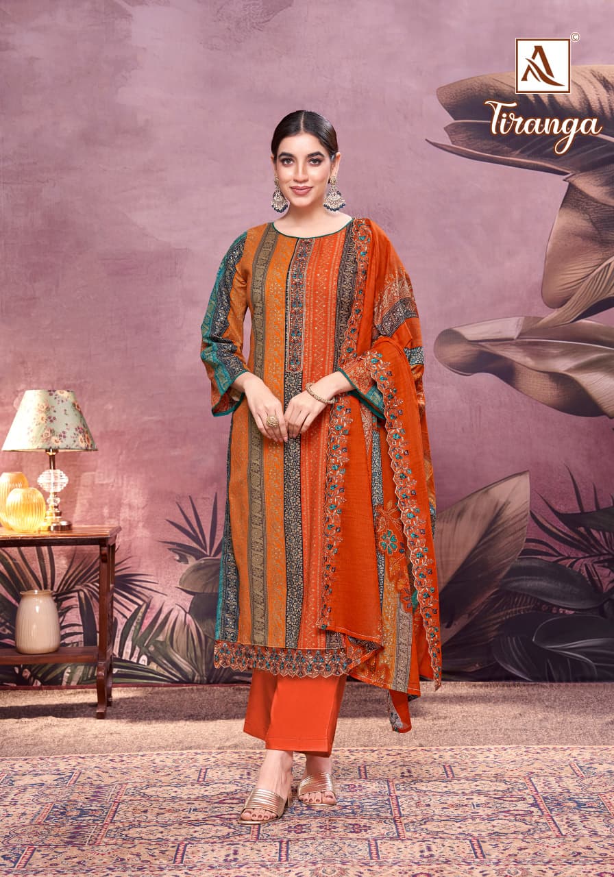 Tiranga Alok Cambric Cotton Karachi Salwar Suits Exporter Gujarat