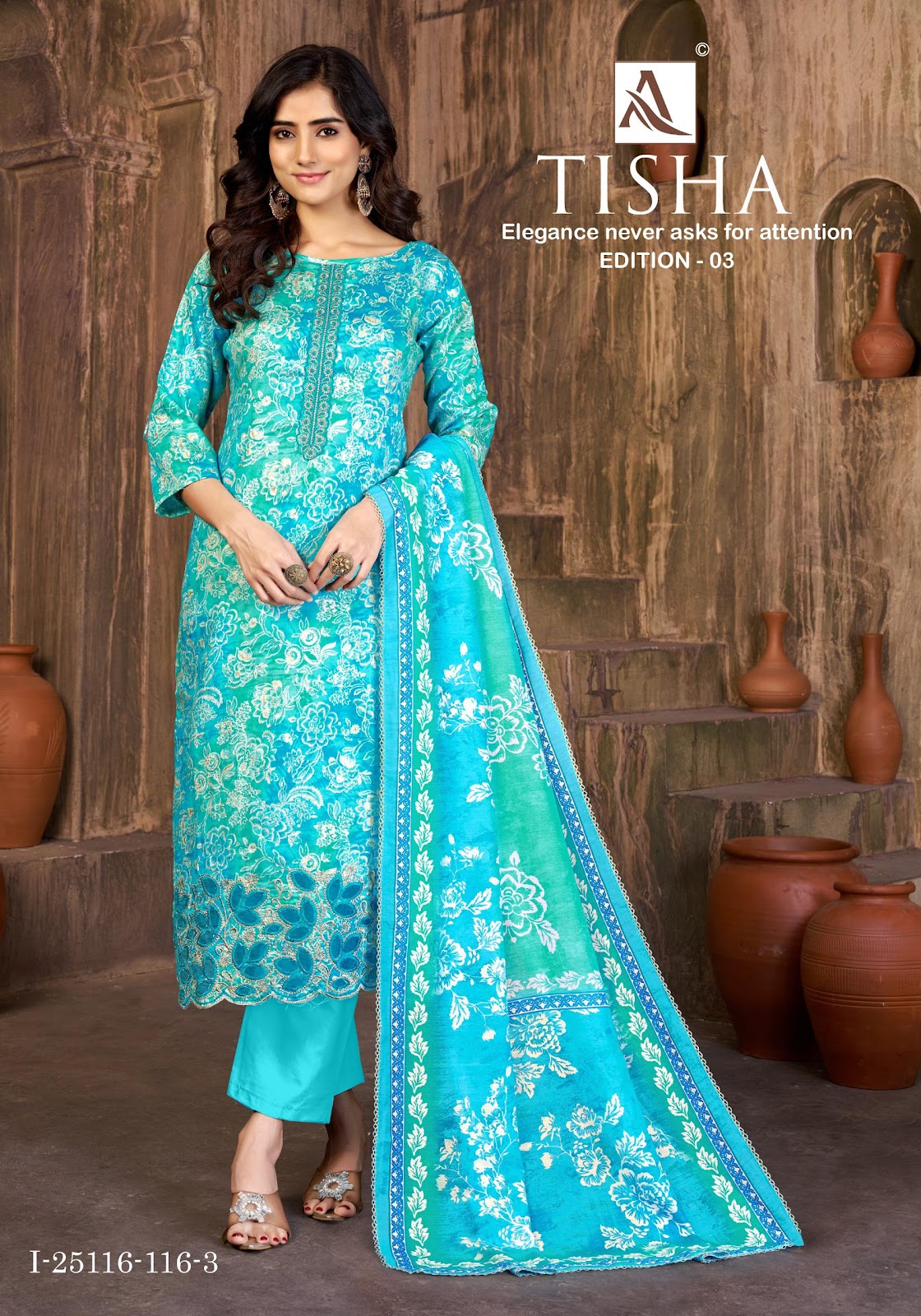 Tisha Edition 3 Alok Pure Zam Karachi Salwar Suits Wholesaler India