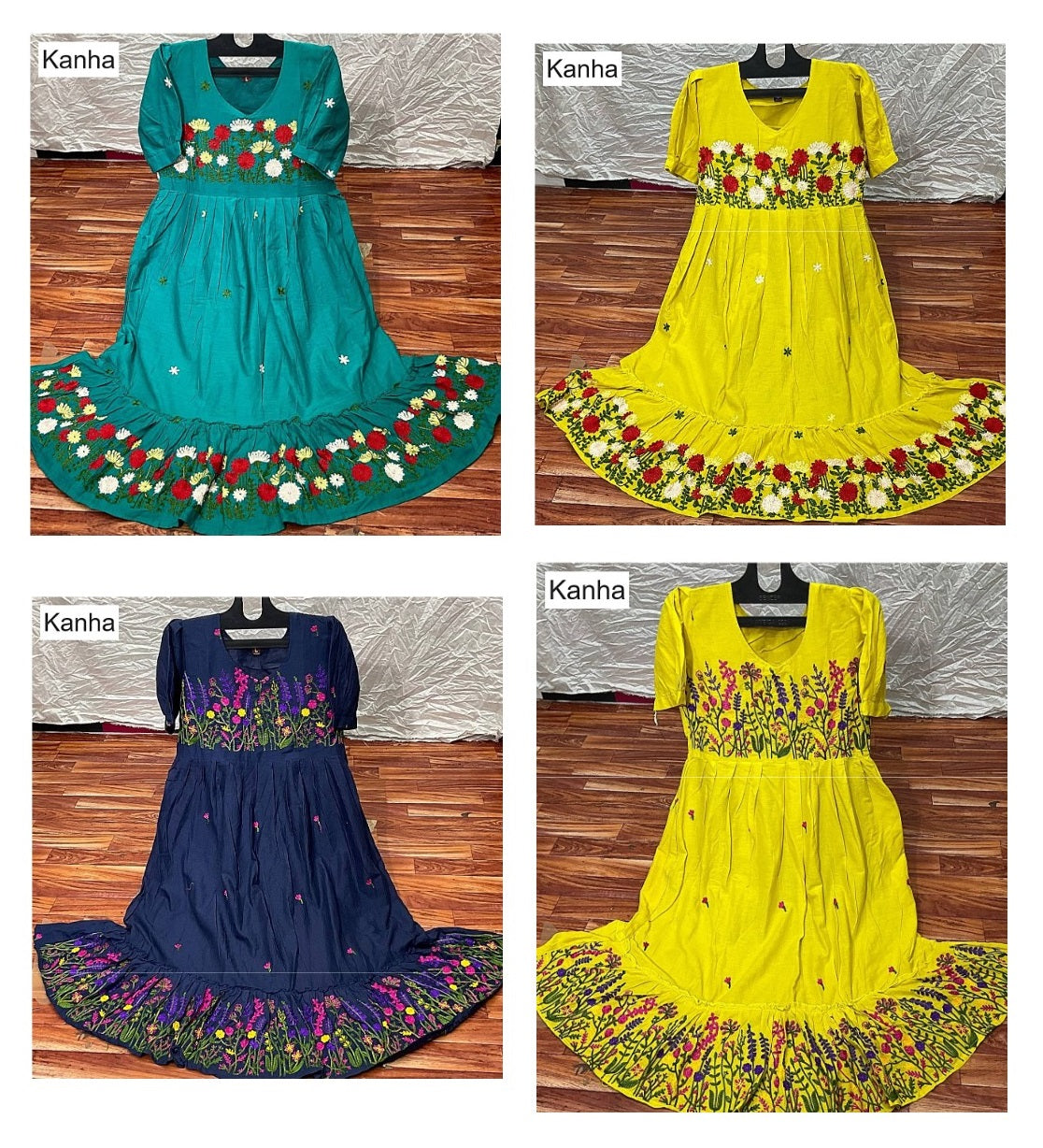 Titan Kanha Cotton Anarkali Kurtis Wholesaler