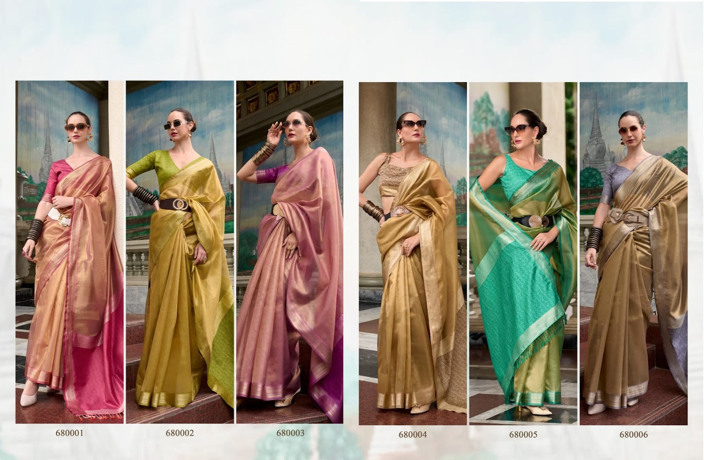 Titan Silk Rajpath Tissue Sarees Wholesaler India