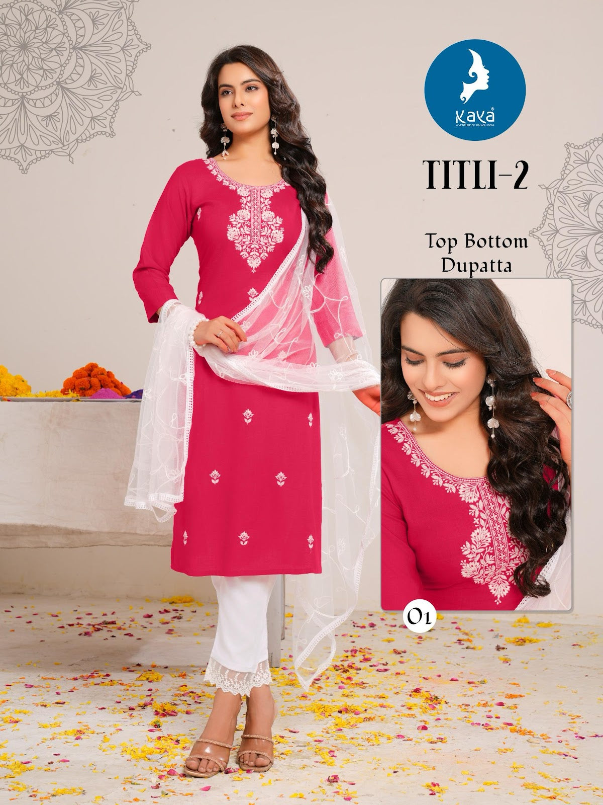 Titli 2 Kaya Rayon Slub Readymade Suits Manufacturer