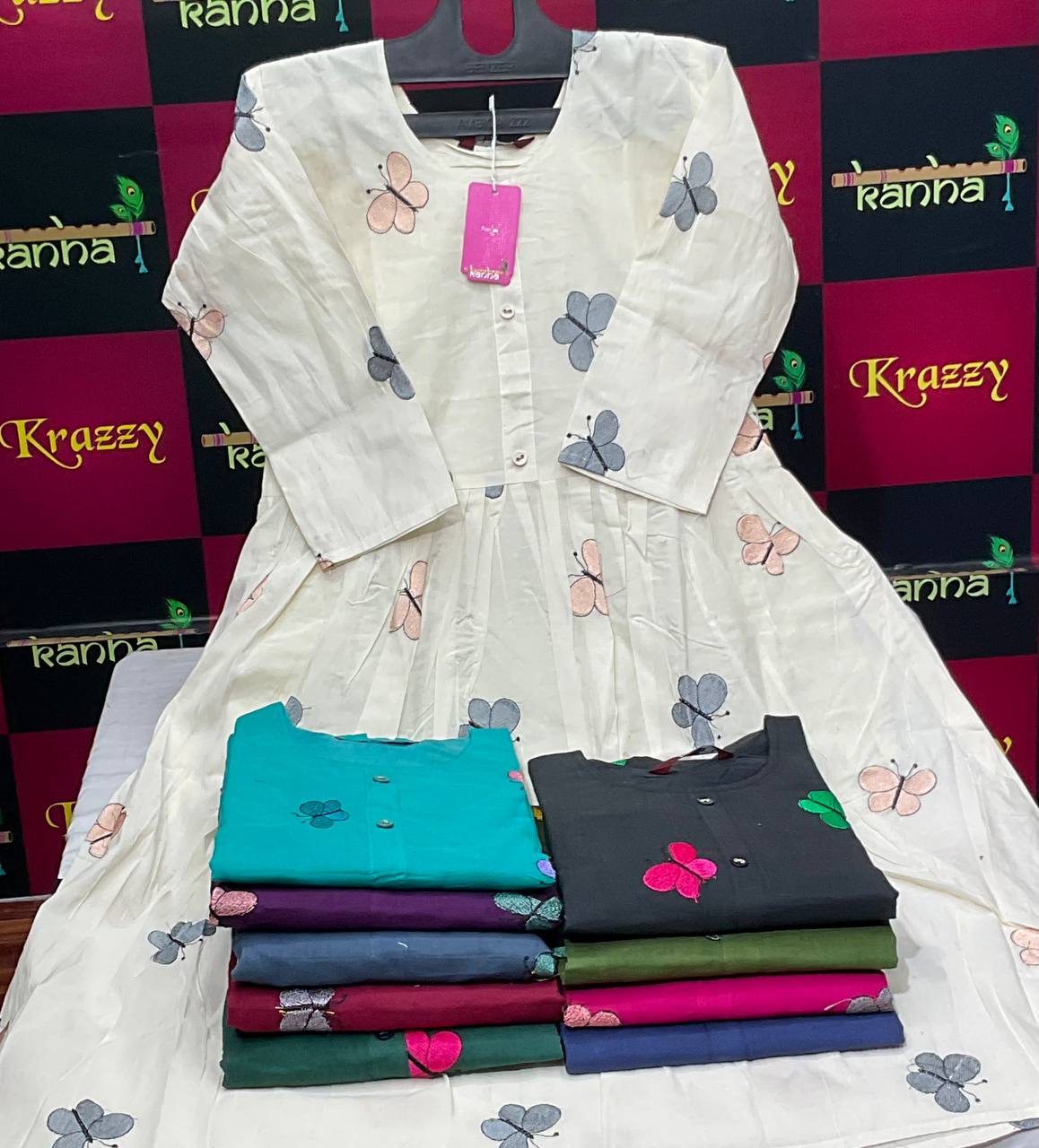 Titli Kanha Cotton Kurtis Manufacturer Gujarat