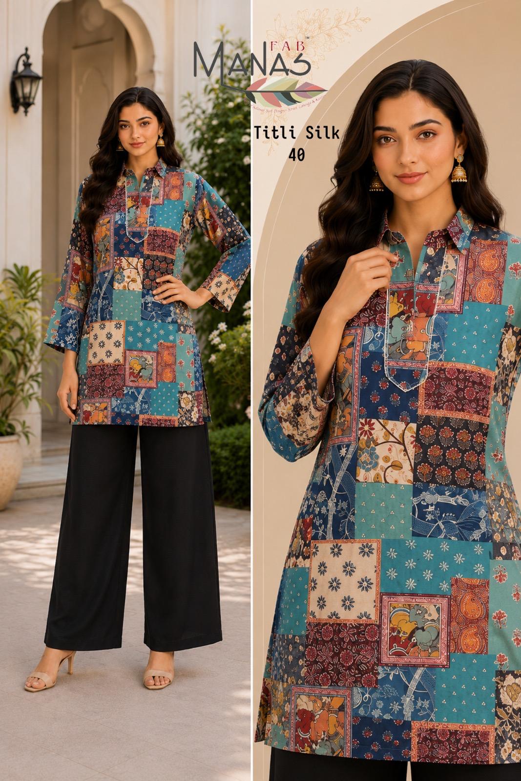 Titli Silk Manas Crepe Co Ord Set Exporter India