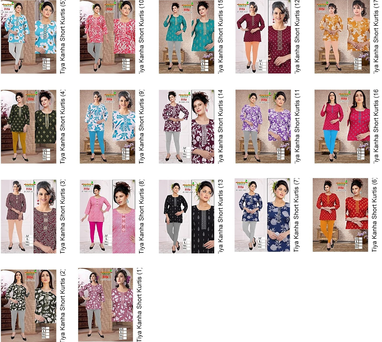 Tiya Kanha Heavy Reyon Short Kurtis Wholesaler India