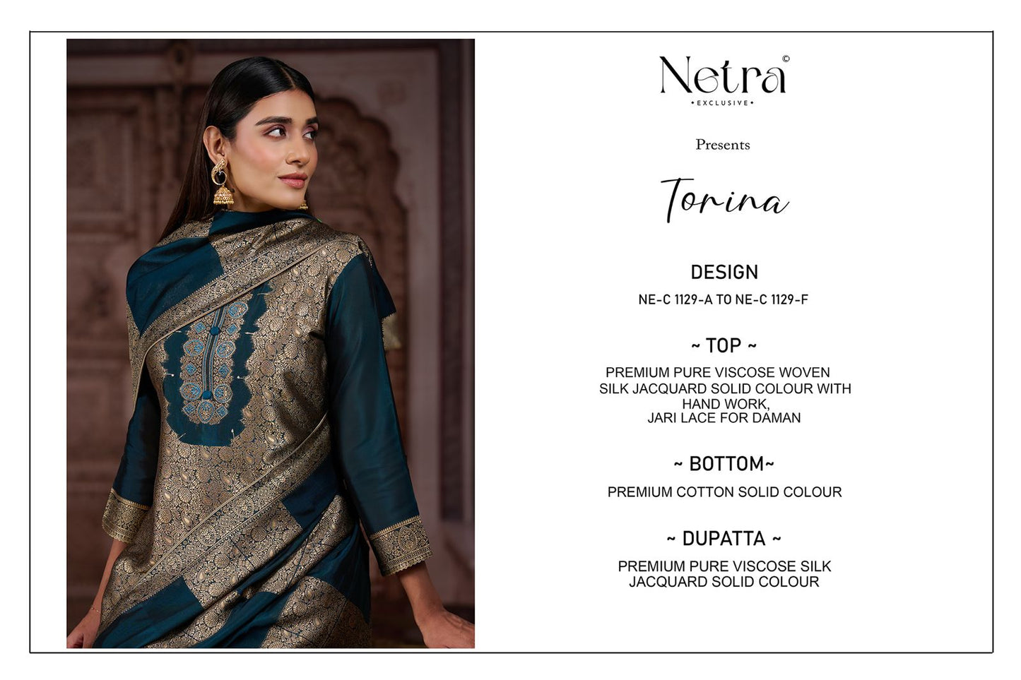 Torina Netra Premium Viscose Pant Style Suits Wholesaler Gujarat