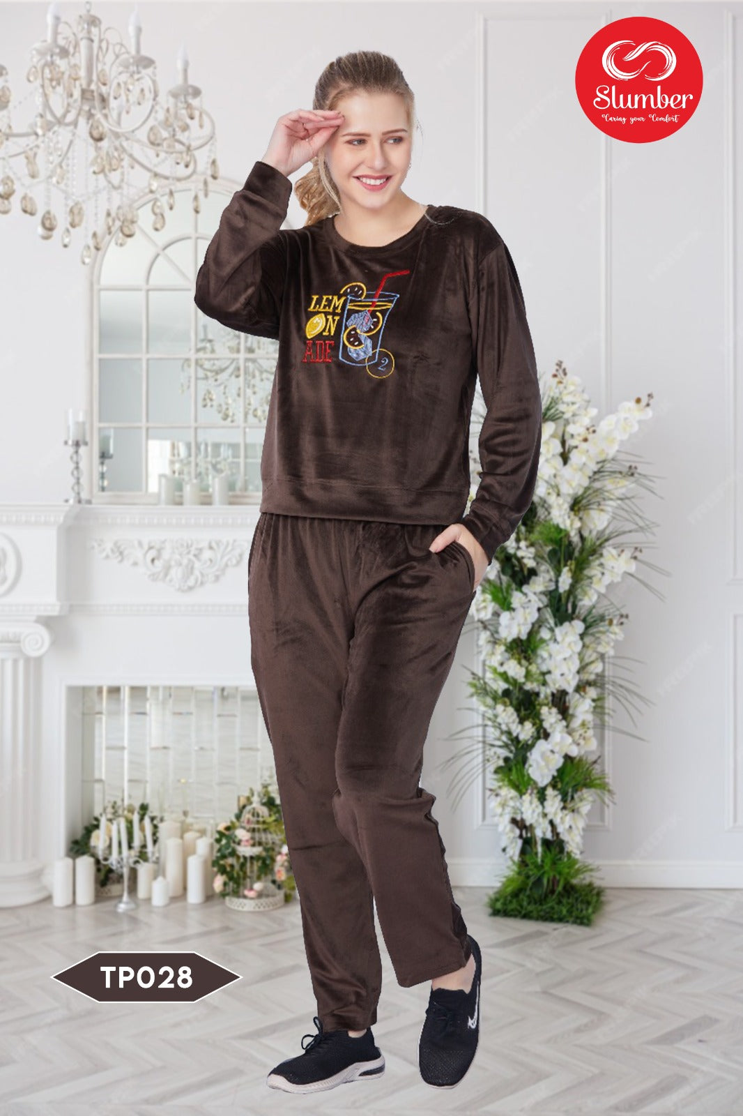 Tp028 Velvet Slumber Co Ord Set Wholesaler