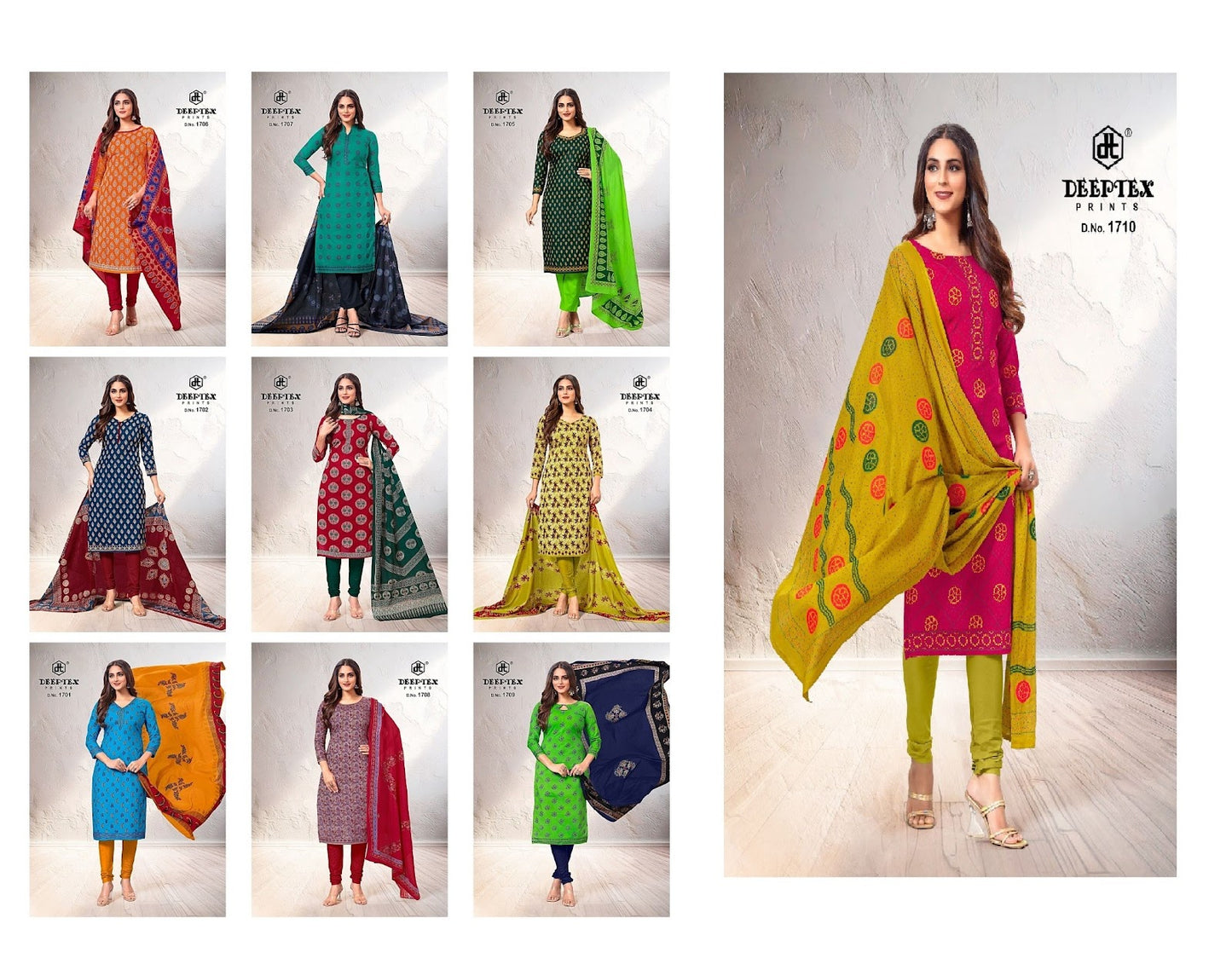 Tradition Vol 17 Deeptex Prints Cotton Dress Material Supplier Gujarat