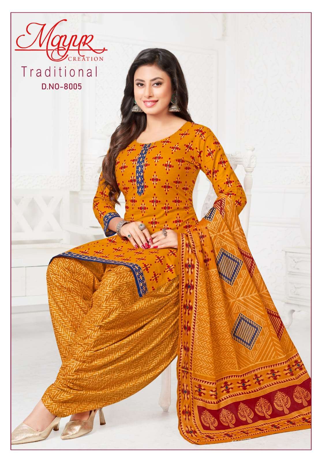 Traditional Vol 8 Mayur Creation Cotton Dress Material Supplier Gujarat
