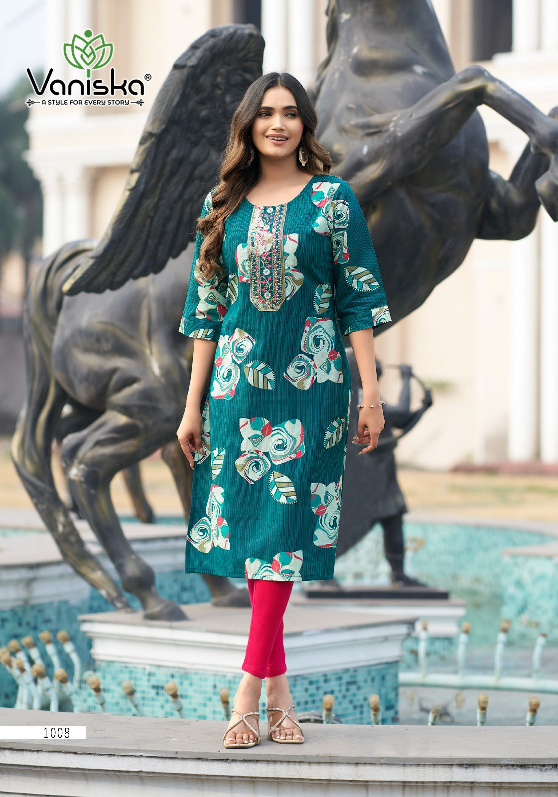 Trendy Barlin Vol 1 Vaniska Knee Length Kurtis Wholesaler Gujarat