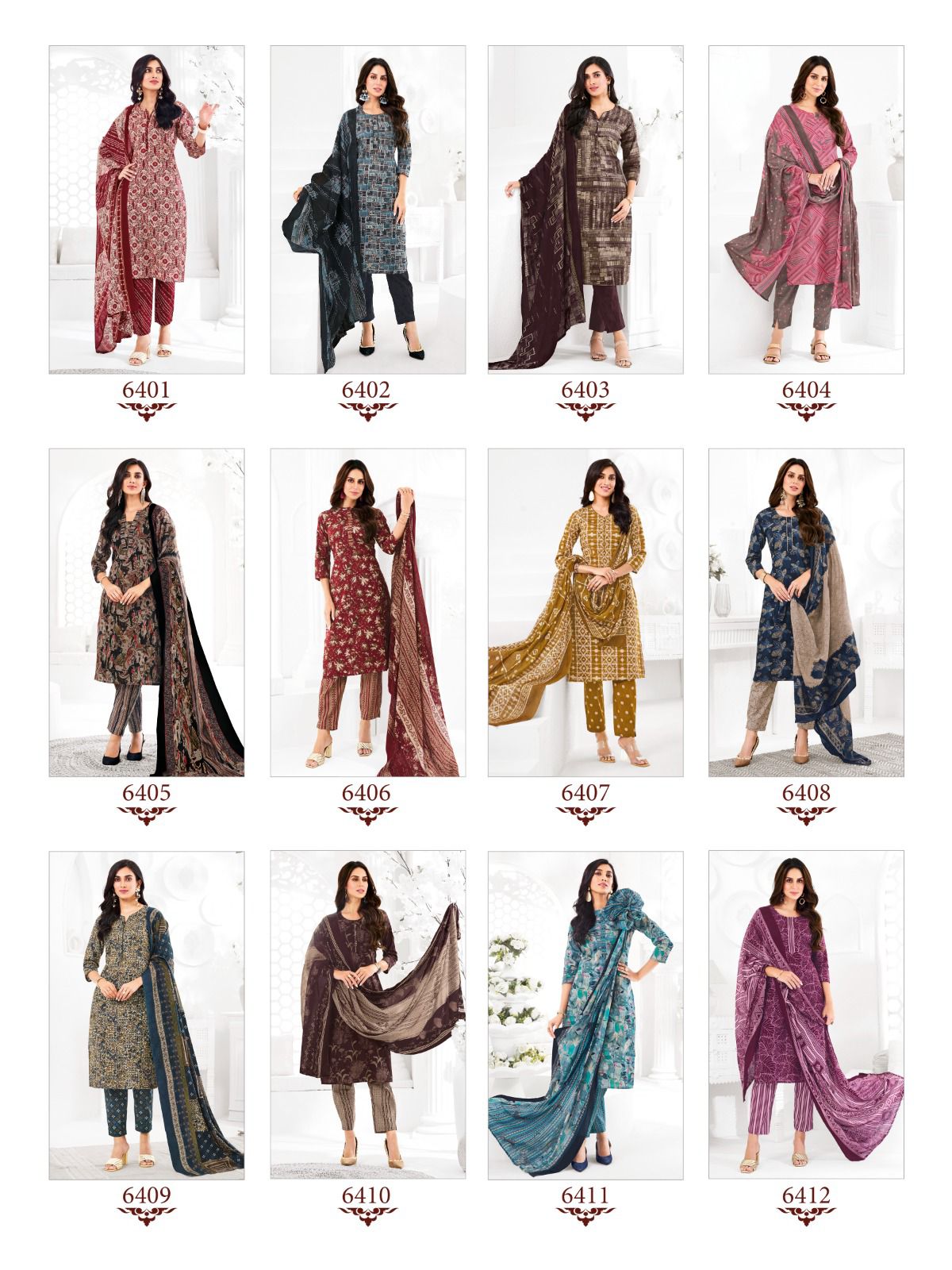 Trendy Cotton Vol 64 Suryajyoti Readymade Pant Style Suits Manufacturer