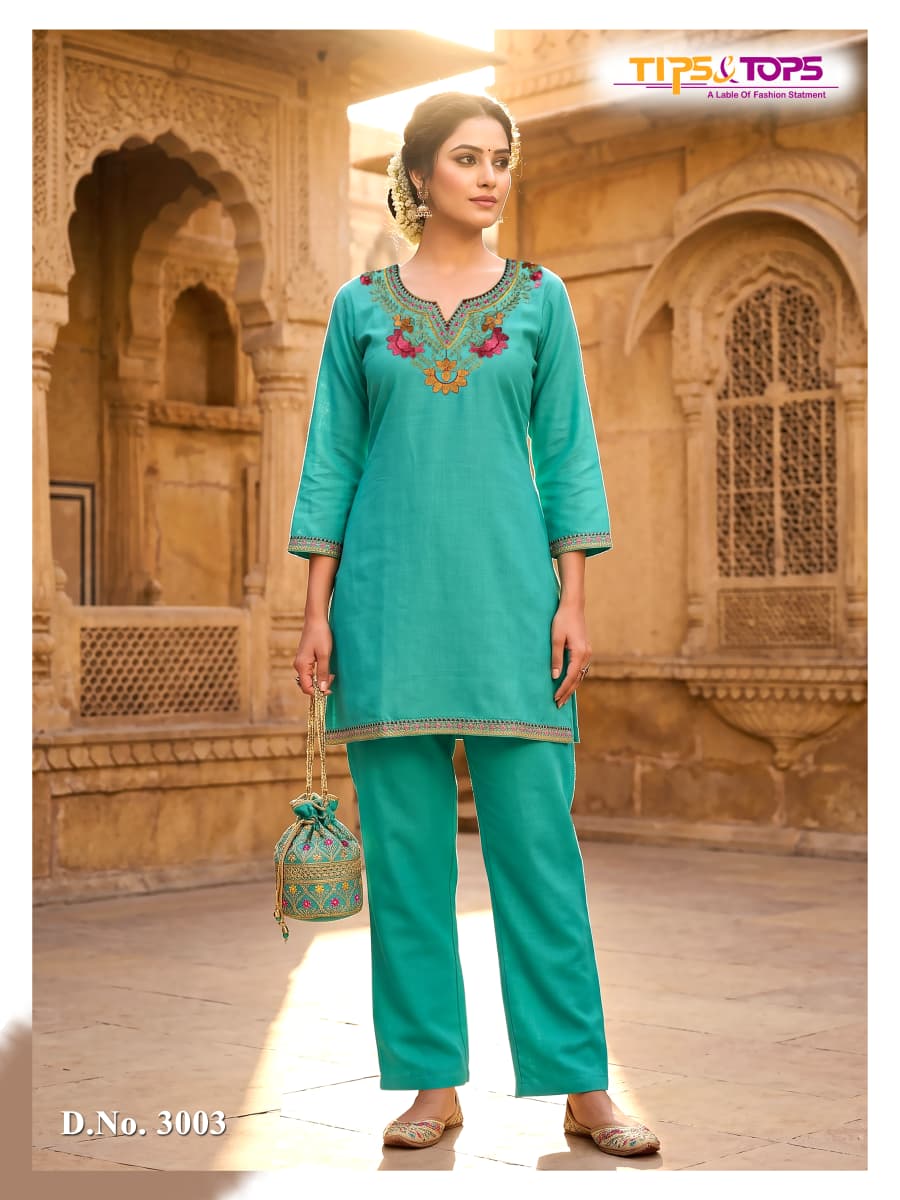 Trendy Touch Vol 3 Tips Tops Rayon 18Kg Co Ord Set Exporter India