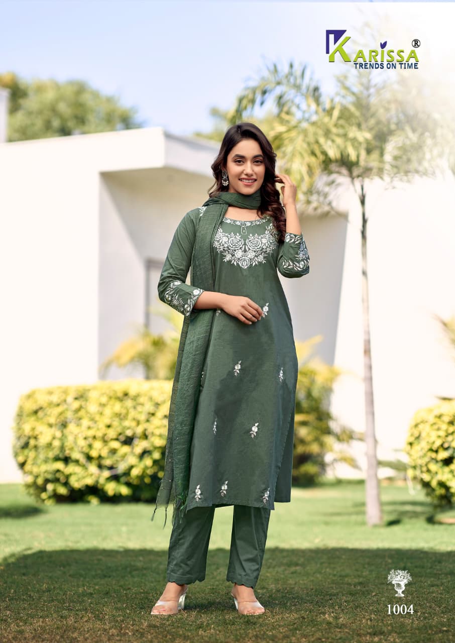 Trisha Karissa Cotton Readymade Pant Style Suits Manufacturer Ahmedabad