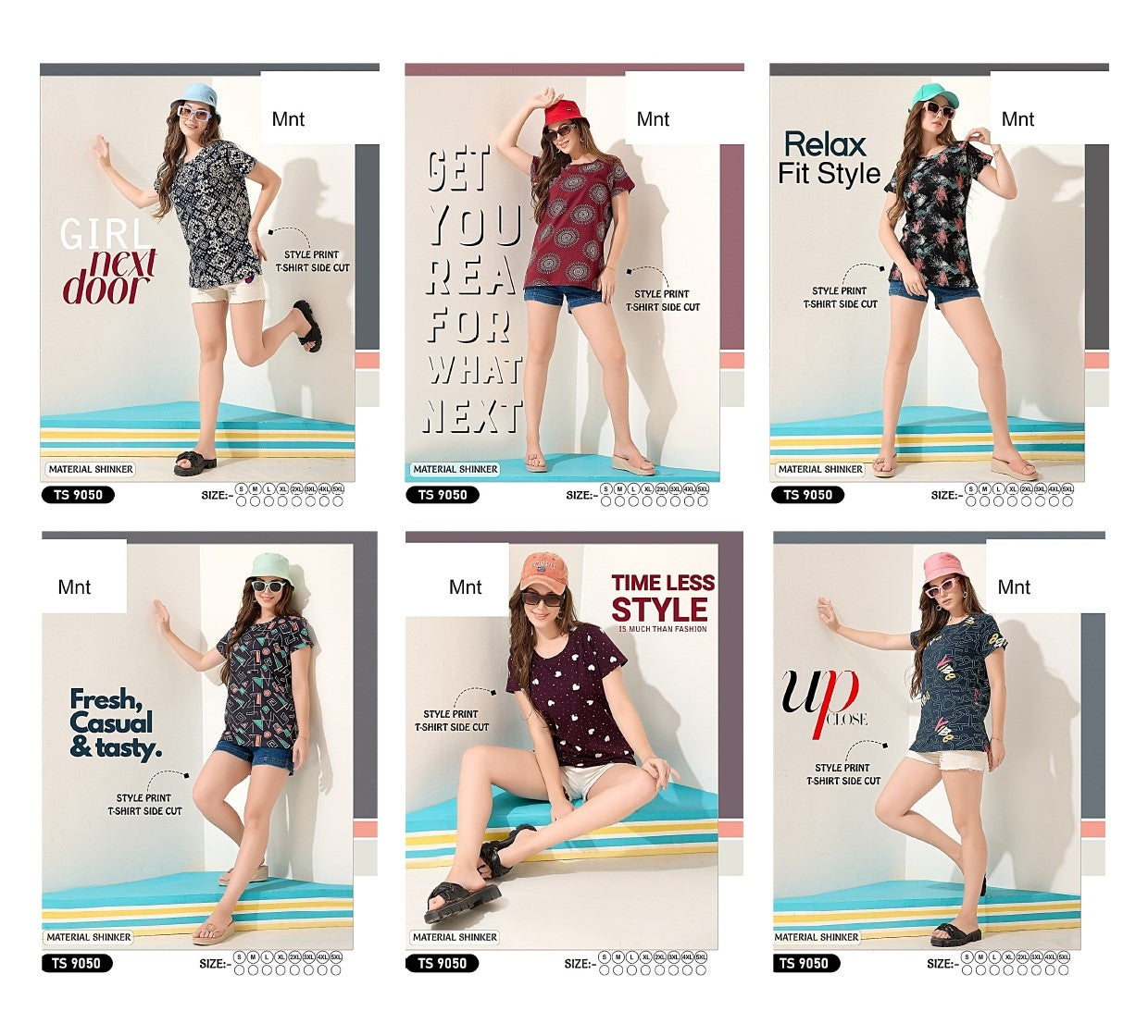 Ts 9050 Mnt Sinker Women Tshirt Exporter