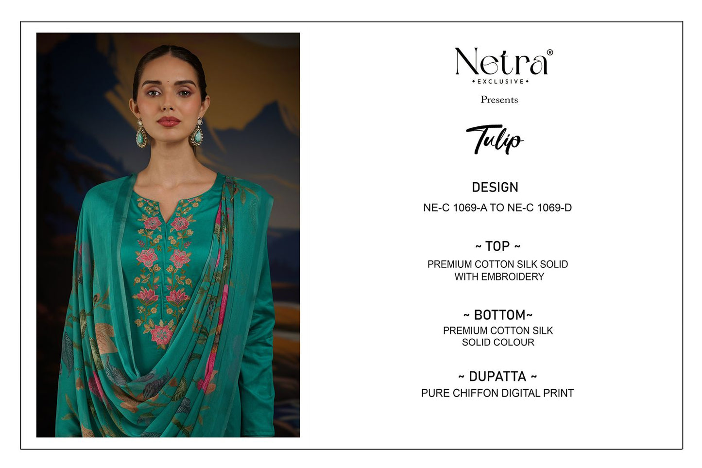 Tulip Netra Premium Cotton Pant Style Suits Manufacturer India