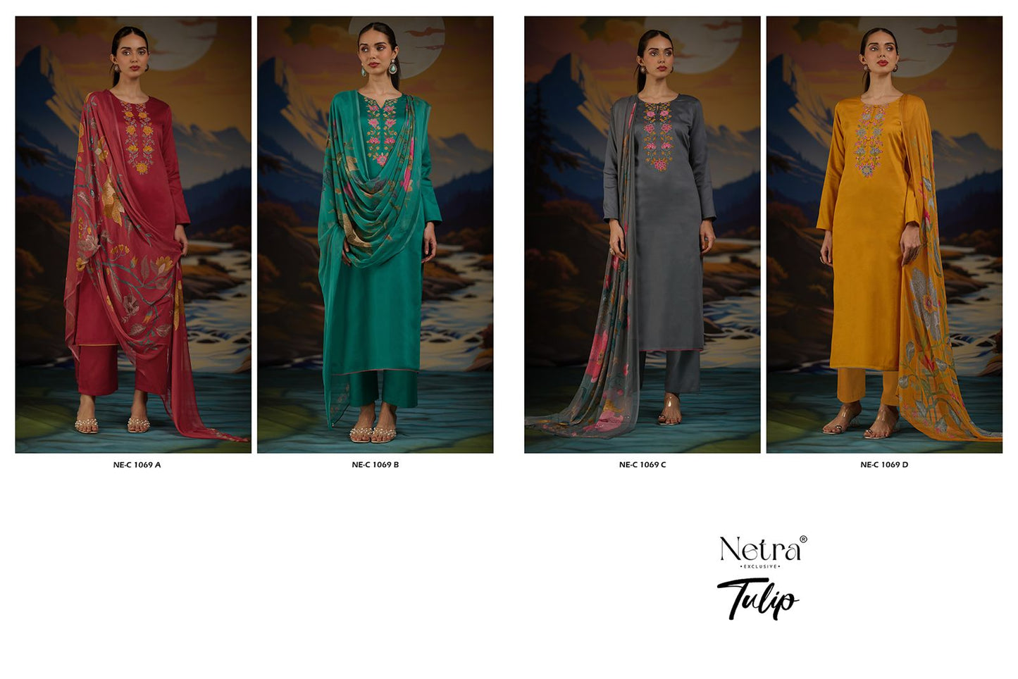 Tulip Netra Premium Cotton Pant Style Suits Manufacturer India