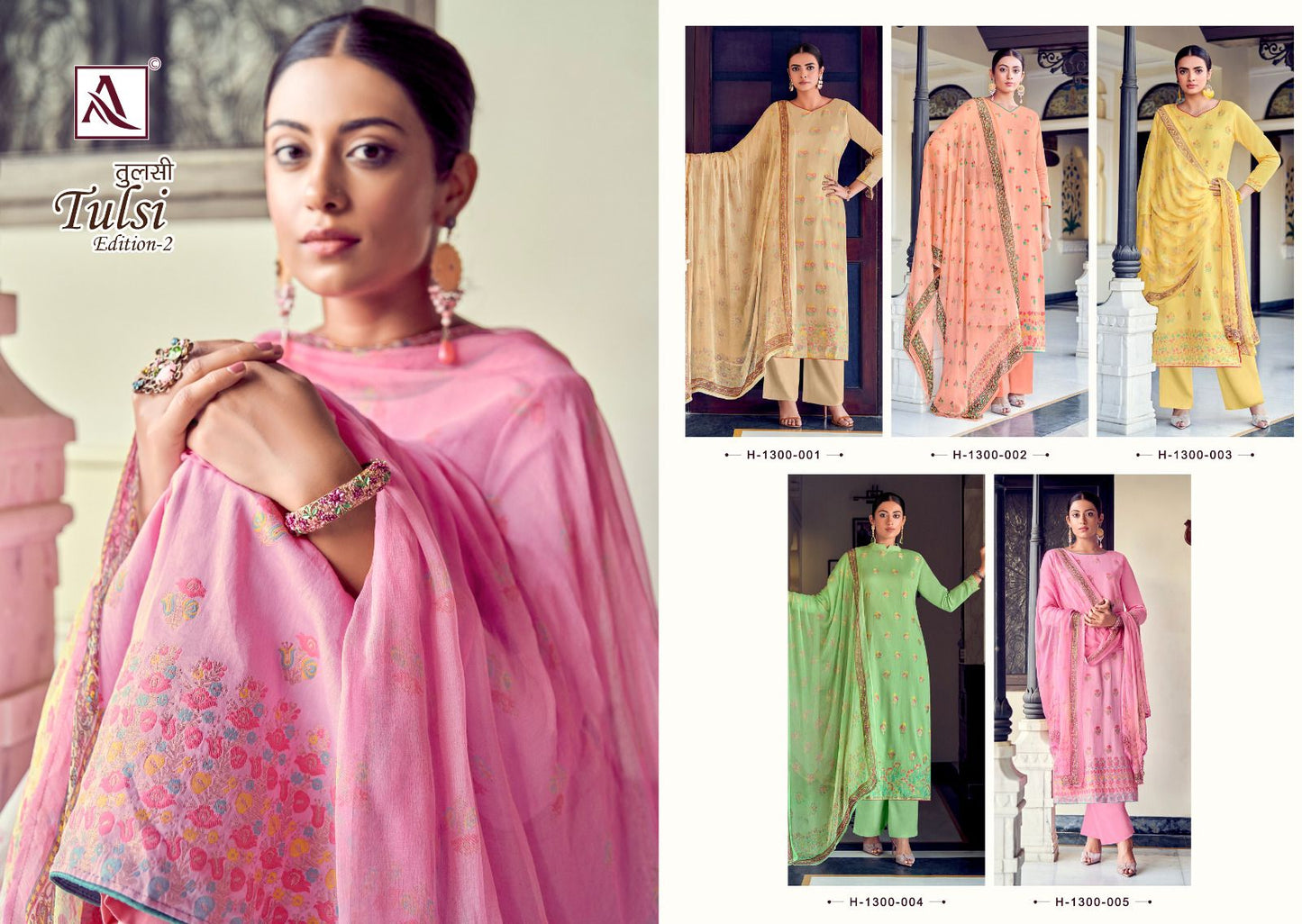 Tulsi Edition 2 Alok Cotton Jacquard Pant Style Suits