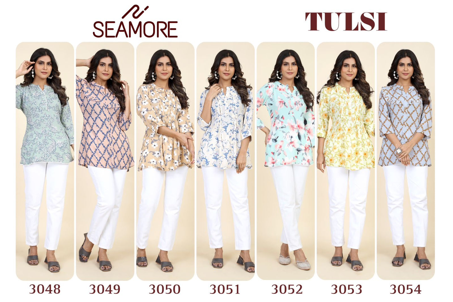 Tulsi Seamore Rayon Stylish Tops